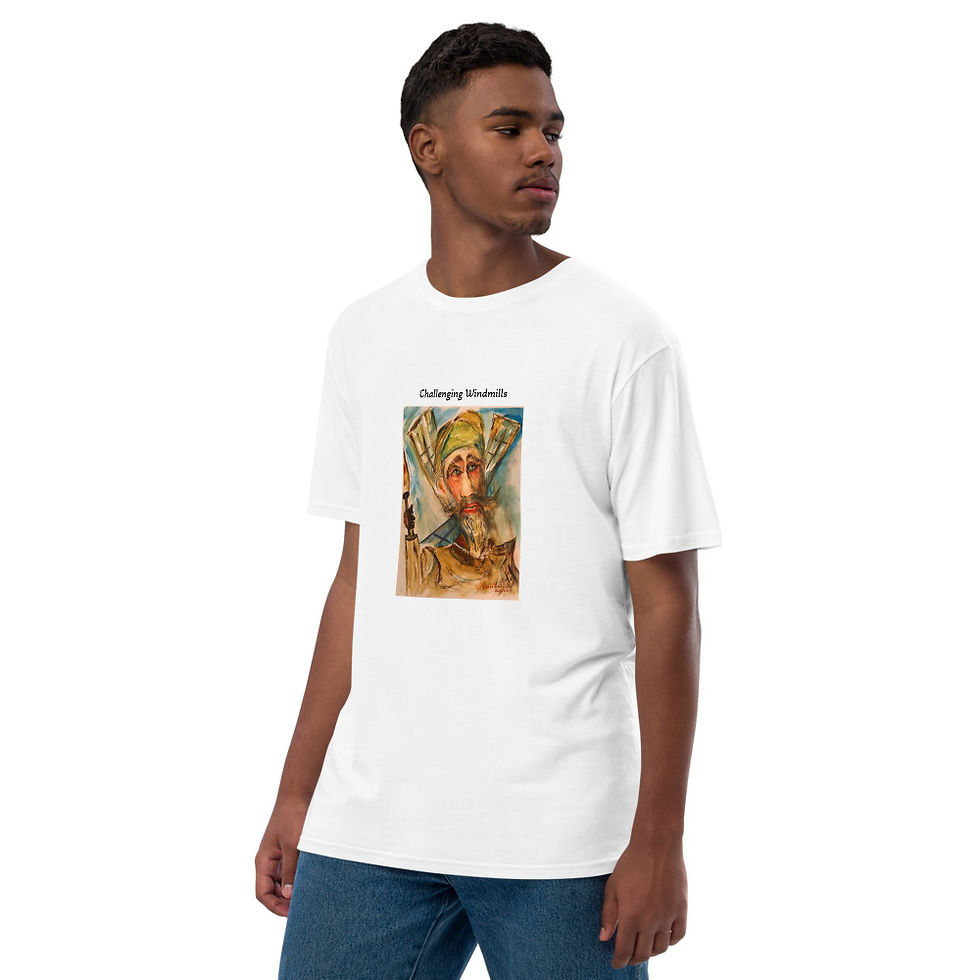 Thumbnail: Challenging Windmills unisex premium viscose hemp t-shirt