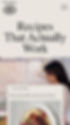 Wix blog template for a food and recipe blog