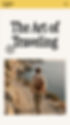 Wix blog template for a travel and destination guide