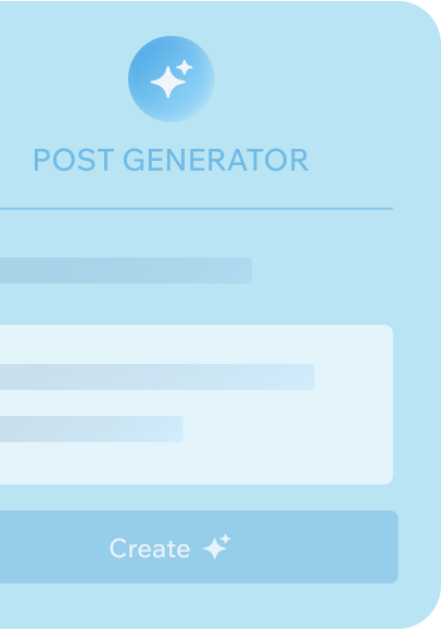 Creating a blog post with Wix using AI.