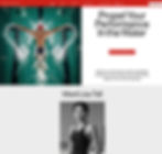 Wix landing page template for a swimming coaching and training program