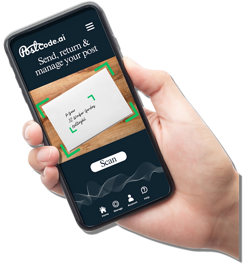 Mobile phone showing our digital stamp solution