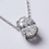 Thumbnail: Lumina Oval Solitaire Diamond Pendant