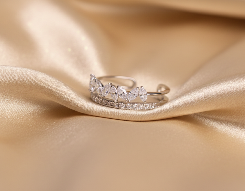 Thumbnail: Eterna Bloom Diamond Ring