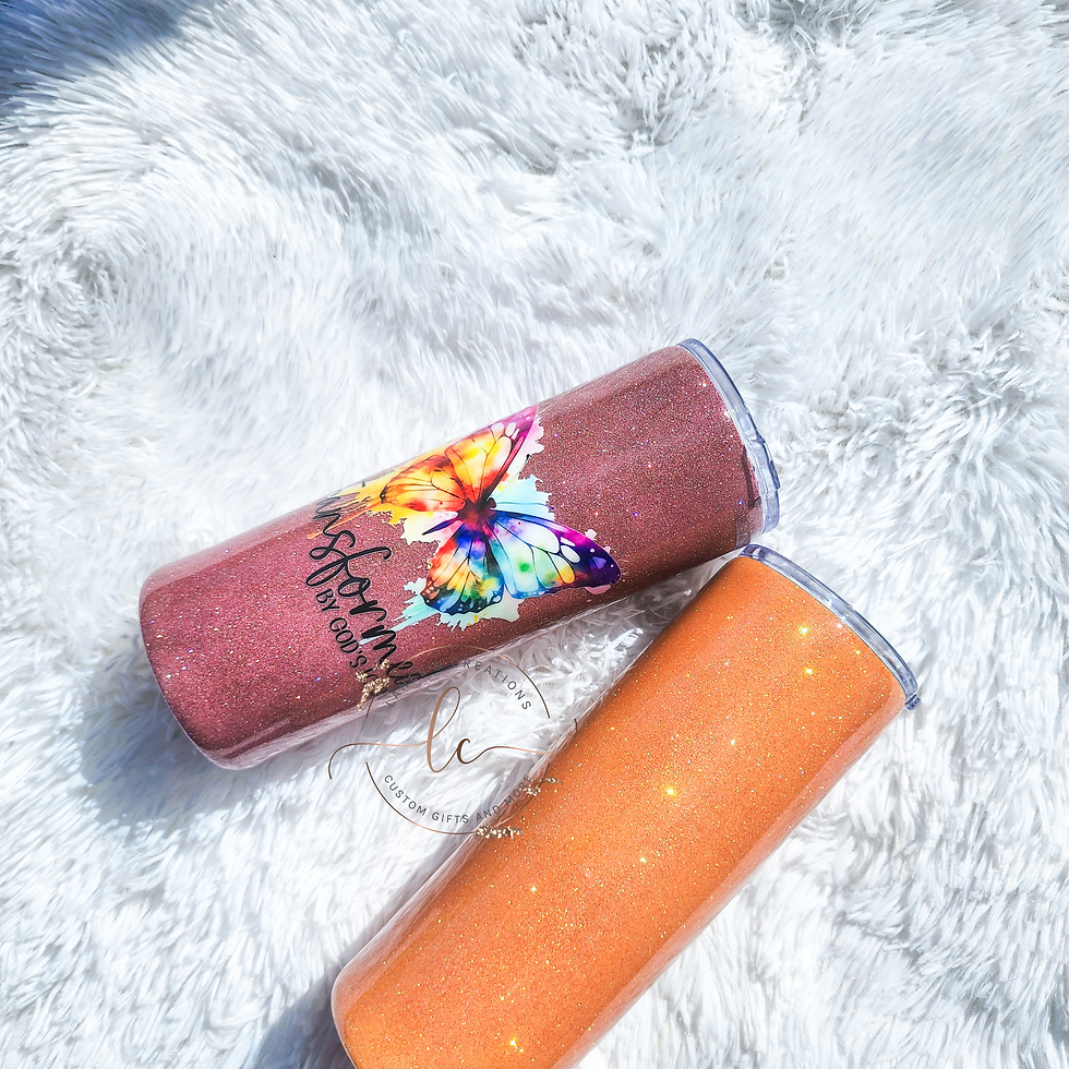 Thumbnail: Transformed by God's Love Tumbler - Rose Gold