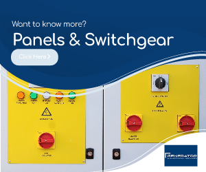 Close-up detail of internal electrical wiring and copper busbars in a professional switchgear.
