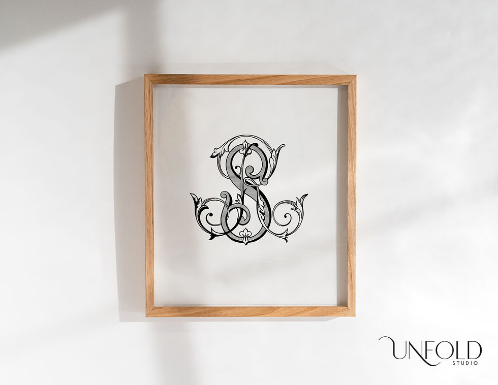 Thumbnail: SR and RS monogram  in Vintage