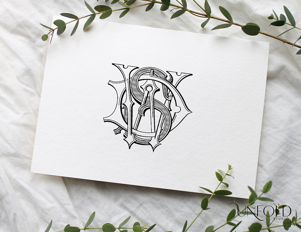 Thumbnail: D,S,W - 3 Initial Monogram