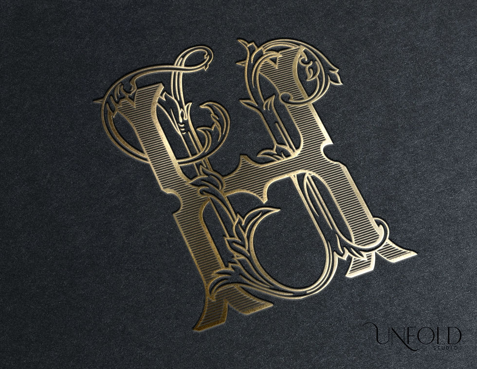 Thumbnail: HU or UH monogram  in Vintage