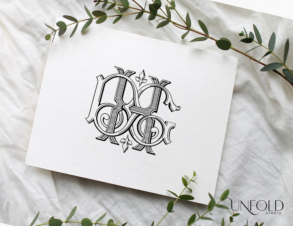 Thumbnail: Elegant interlocking monogram featuring the initials D, H, G in a stylized, overlapping design