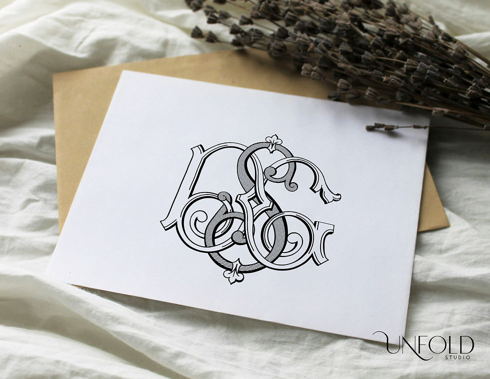 Thumbnail: Elegant interlocking monogram featuring the initials S, D, G in a stylized, overlapping design