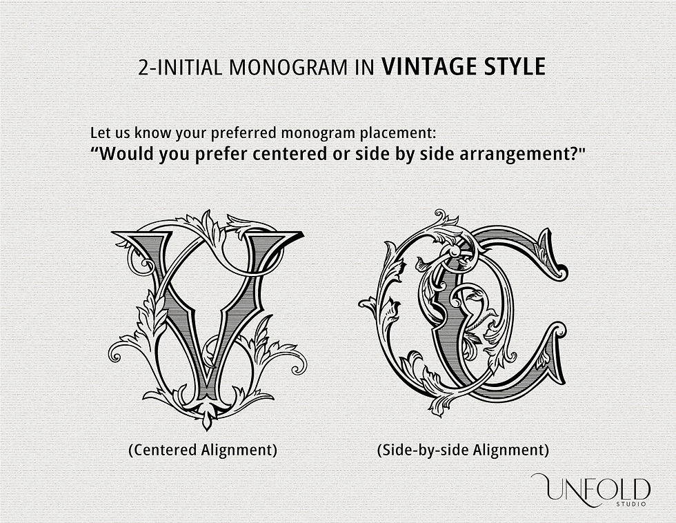Thumbnail: 2 Initials in VINTAGE Style