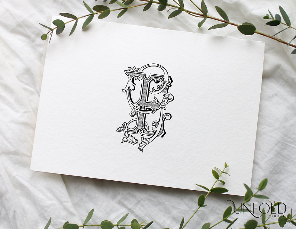 Thumbnail: EG and GE monogram  in Vintage
