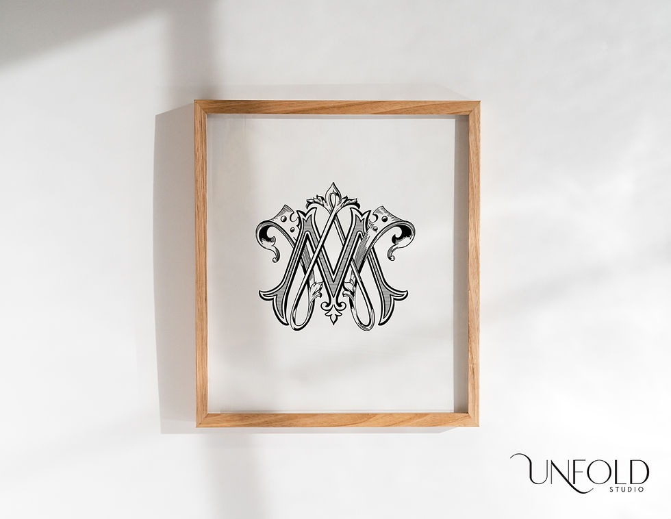 Thumbnail: MW or WM monogram  in Vintage