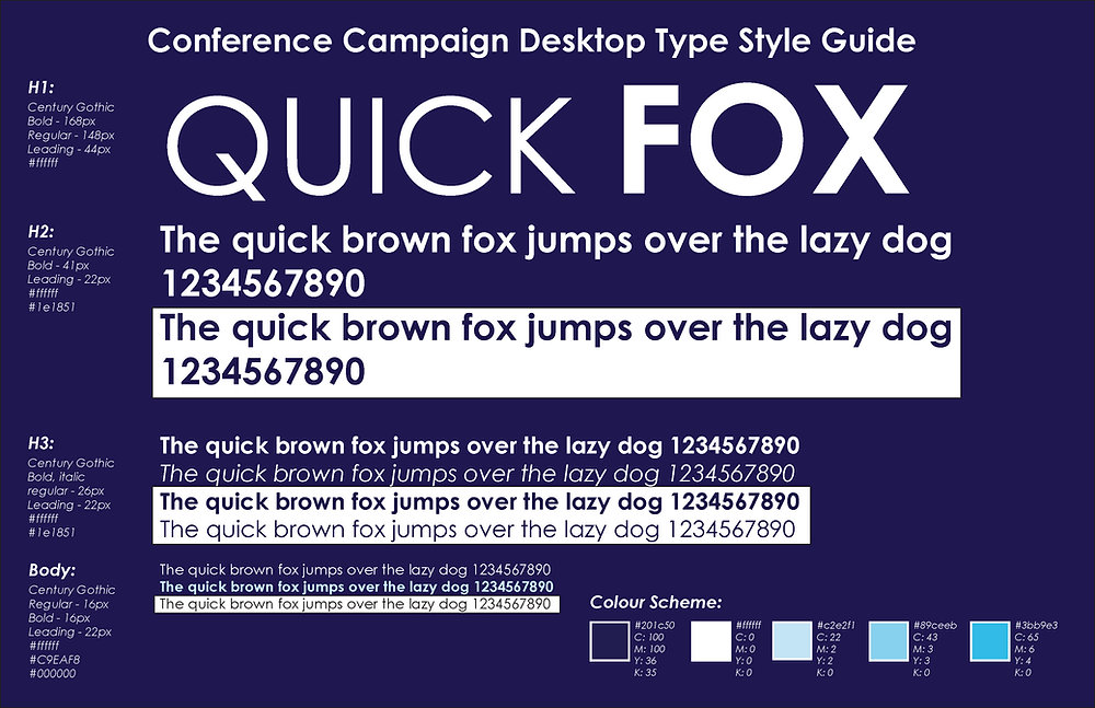 Web Type Line Web Type Style Guide