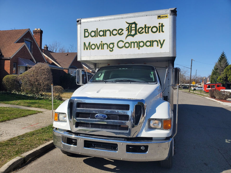 Balance Detroit Moving Company. 
Moving truck