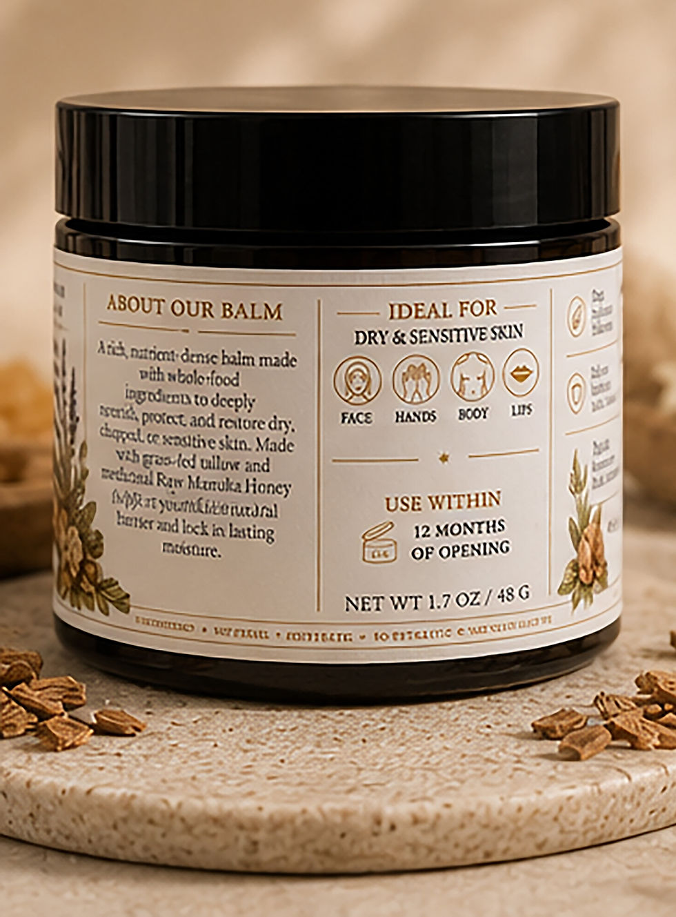 Thumbnail: Honey Tallow Balm - Sandalwood & Vanilla | Restorative Skin Balm
