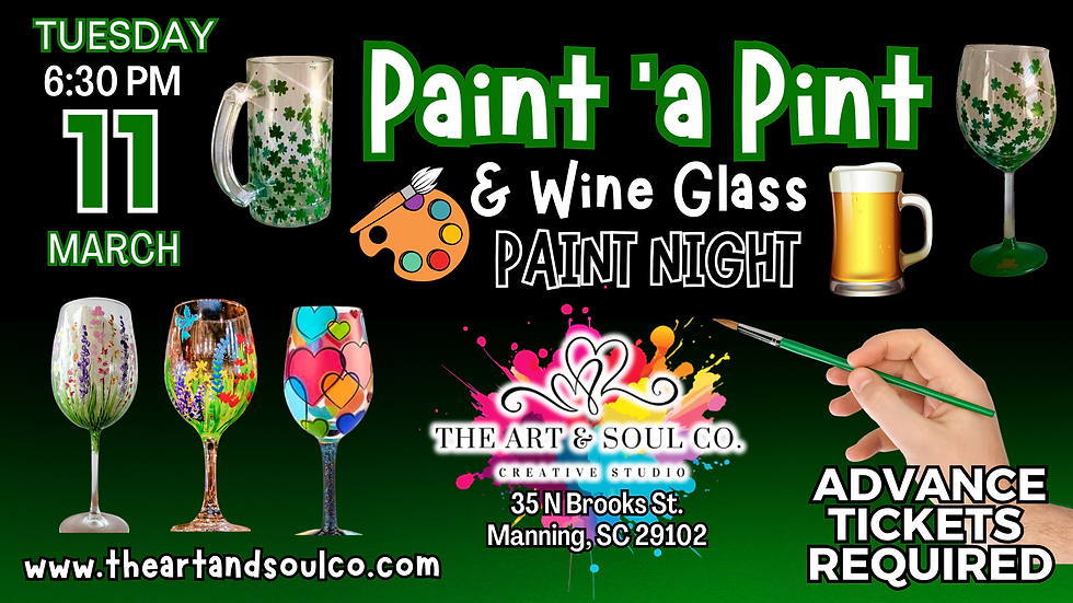 "Paint 'a Pint" & Wine Glass Paint Night