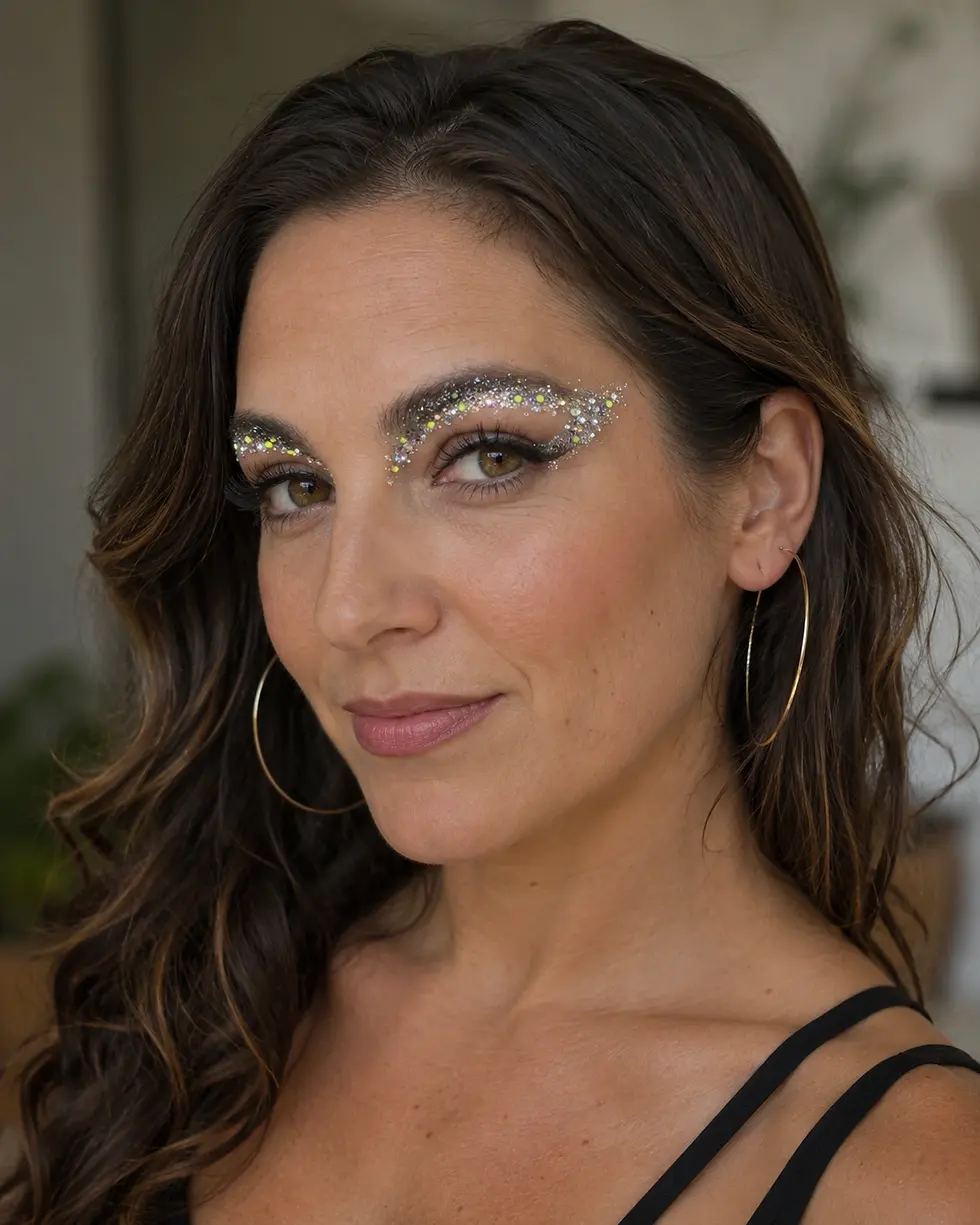 Festival makeup look