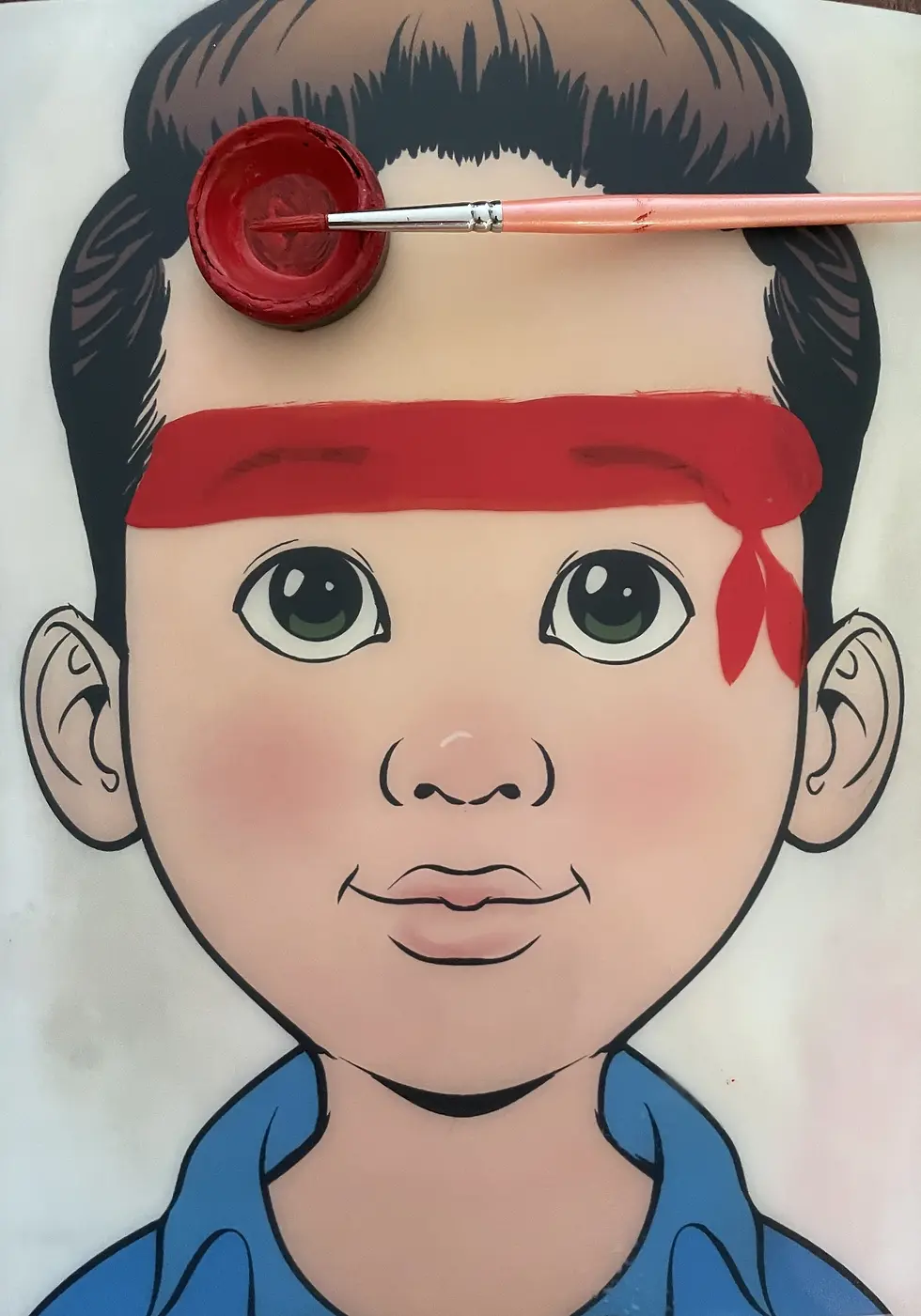ninja face painting step 2