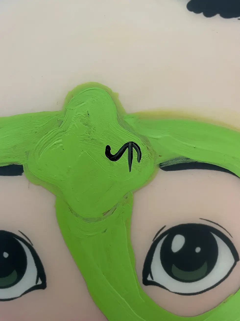 snake face painting step 5