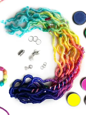 decorated mermaid hair