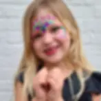 meisje met zeemeermin schmink - Kinderfeestje Ideeën