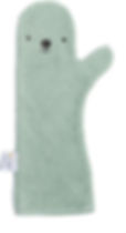 Sustainable baby gift ideas - baby showering glove