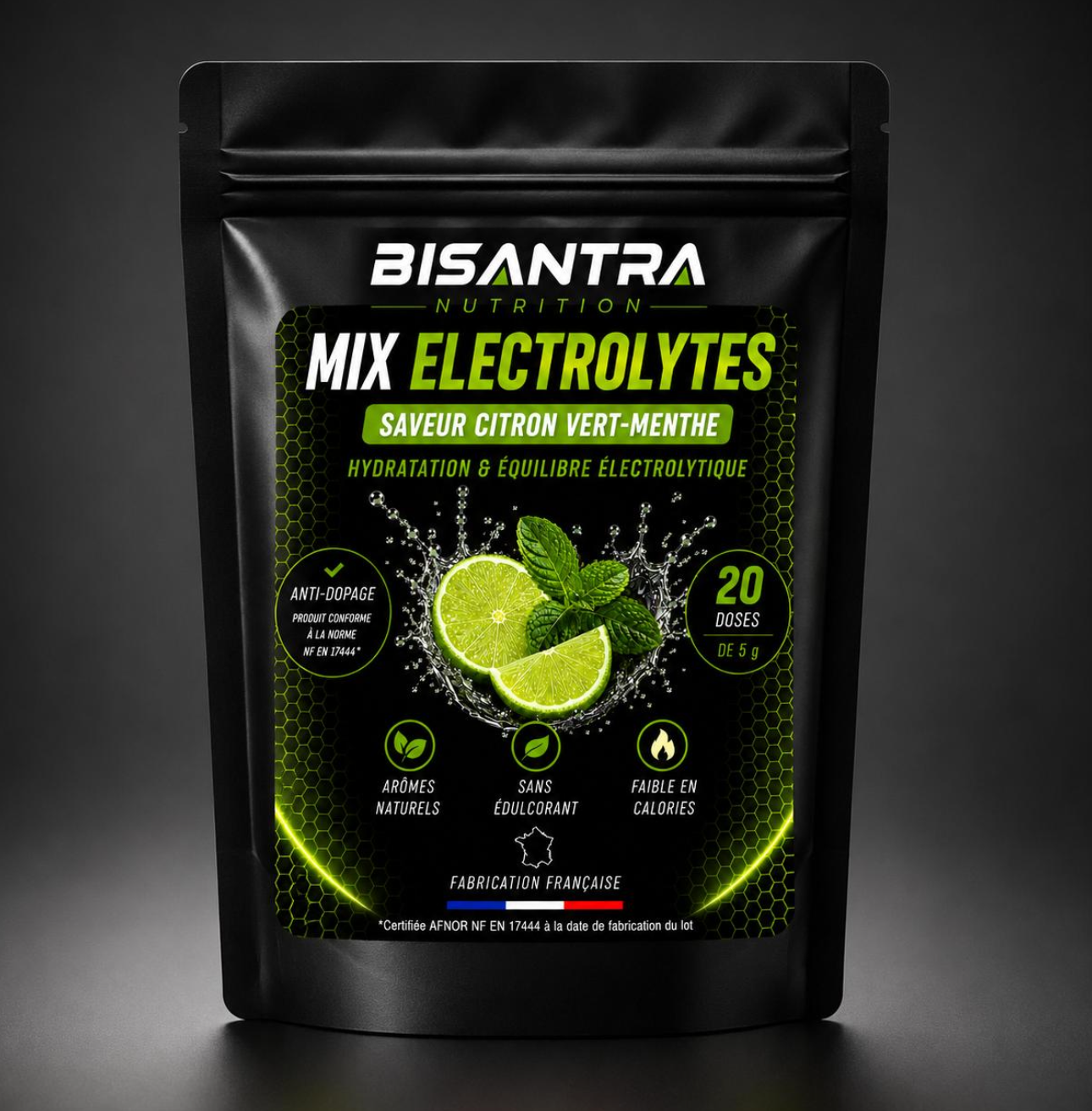 Mix Électrolytes citron vert-menthe