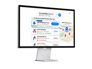 AI search engine result mock up