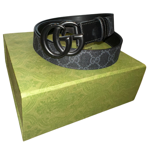 Black Buckle Black And Green Gucci Belt Authentic New Gucci Black