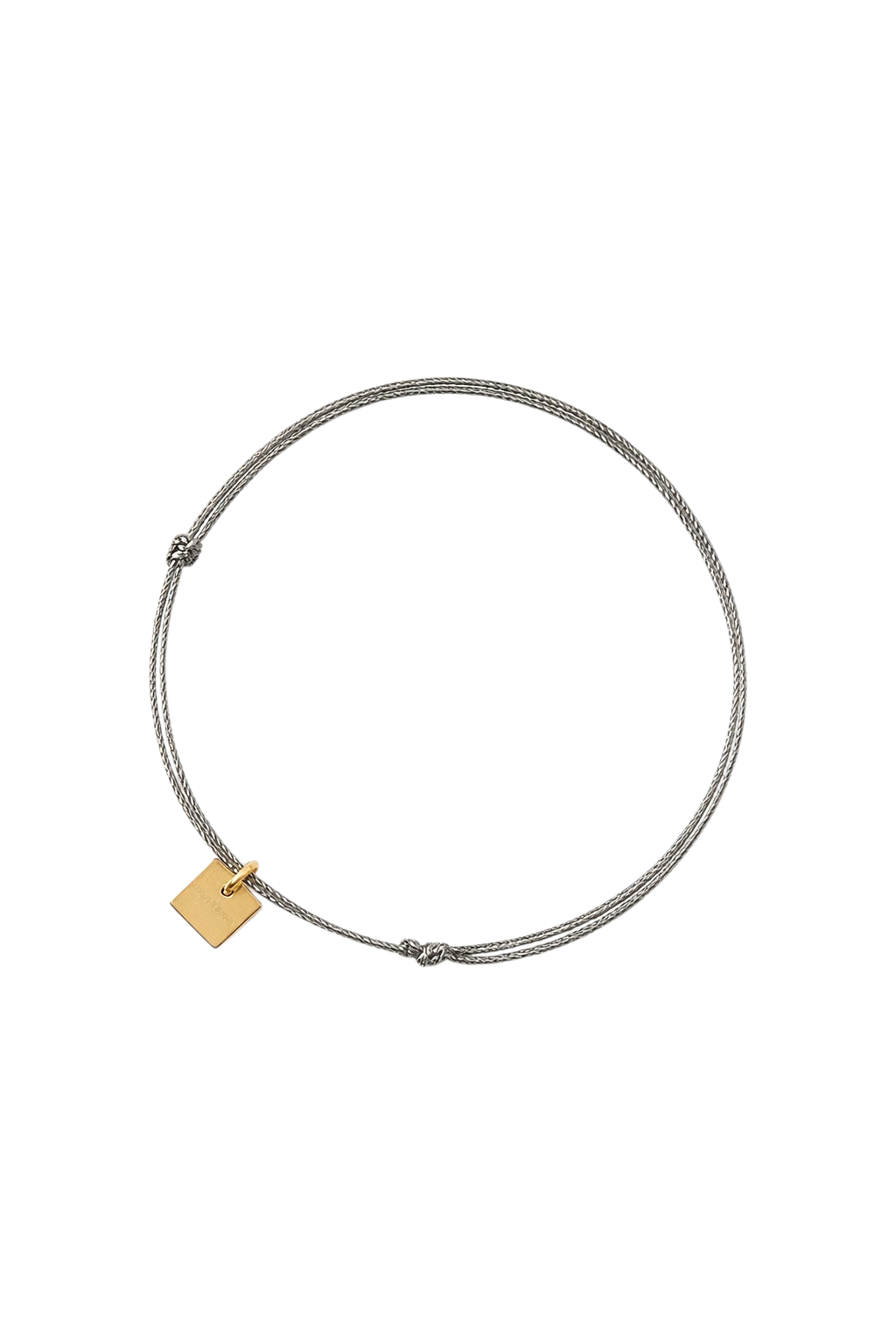 S H I M M E R C O R D Armband dark silver