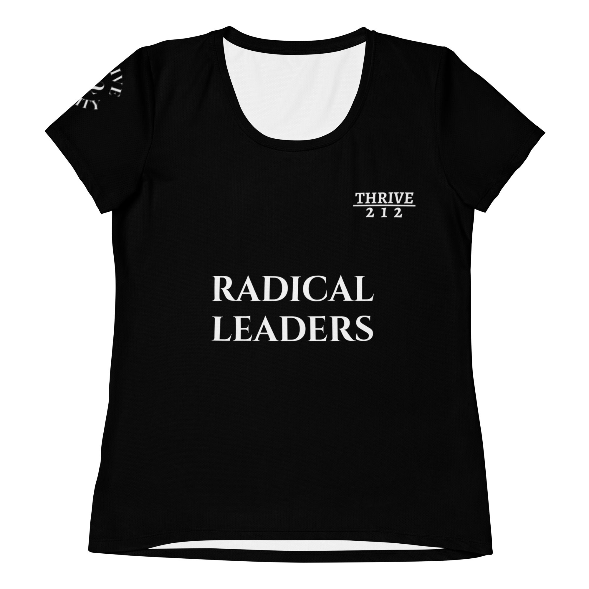 Radical Leaders Women's Athletic T-shirt (Black) NQR