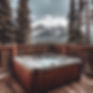 view of mountains and trees from a hot tub on a deck.jpg