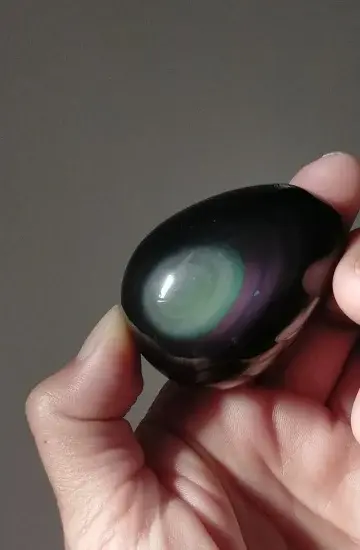 サムネイル： レインボーオブシディアン　Lサイズ