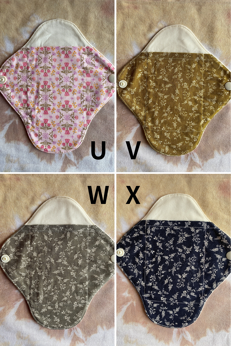 サムネイル： オーガニック玄米粉とハーブのおまたカイロ＆ポケット付きオーガニック布ナプキン２枚Set