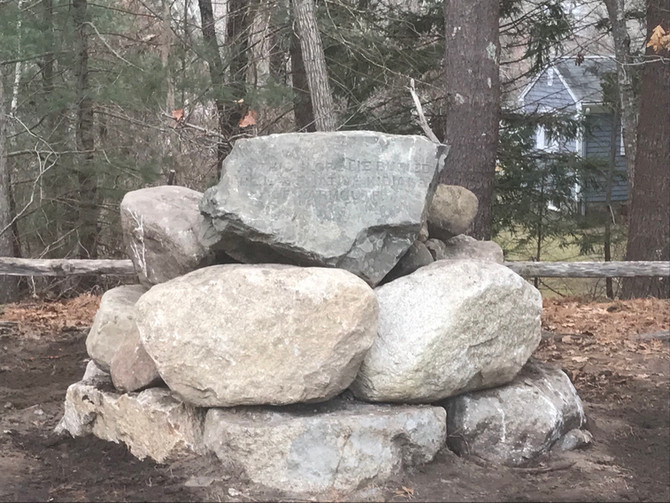 "On this Slope Lies the Last Known Indians of Yarmouth"
