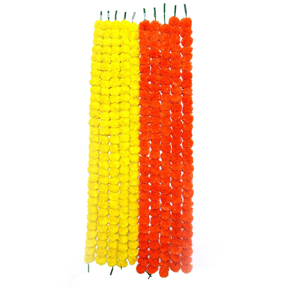 Thumbnail: Artificial Marigold Flowers-Indian Genda phool for Decoration