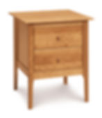 Tall 2 drawer nightstand
