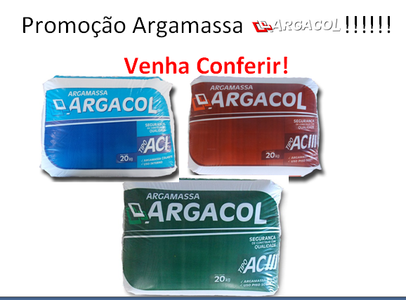Promoção Argacol!