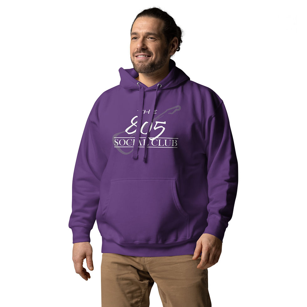 Thumbnail: The 805 Social Club Unisex Hoodie - White Logo