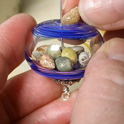 Thumbnail: Blue Swirl Miniature Ornament