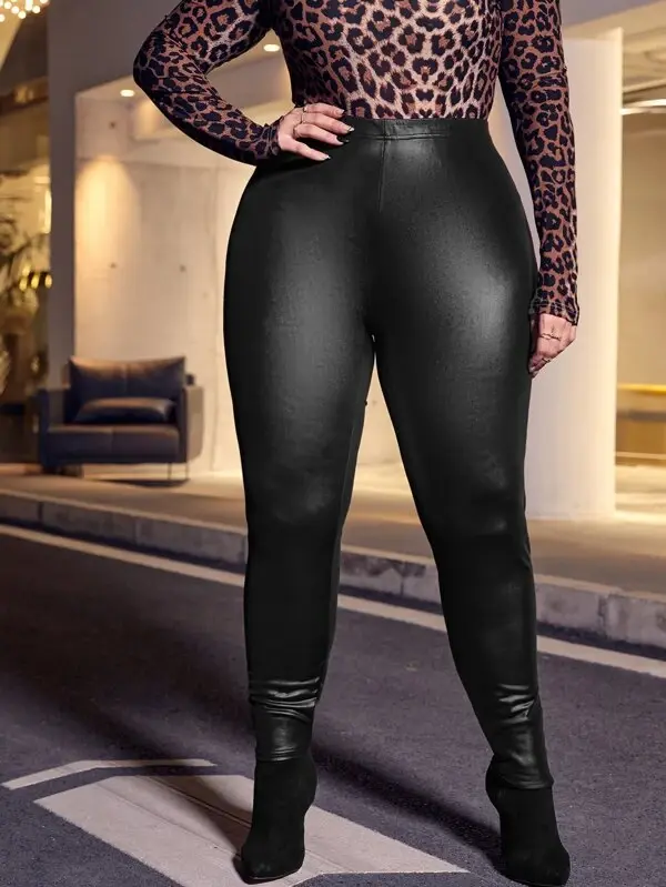 Miniatura: Leggings unicolor de talle alto