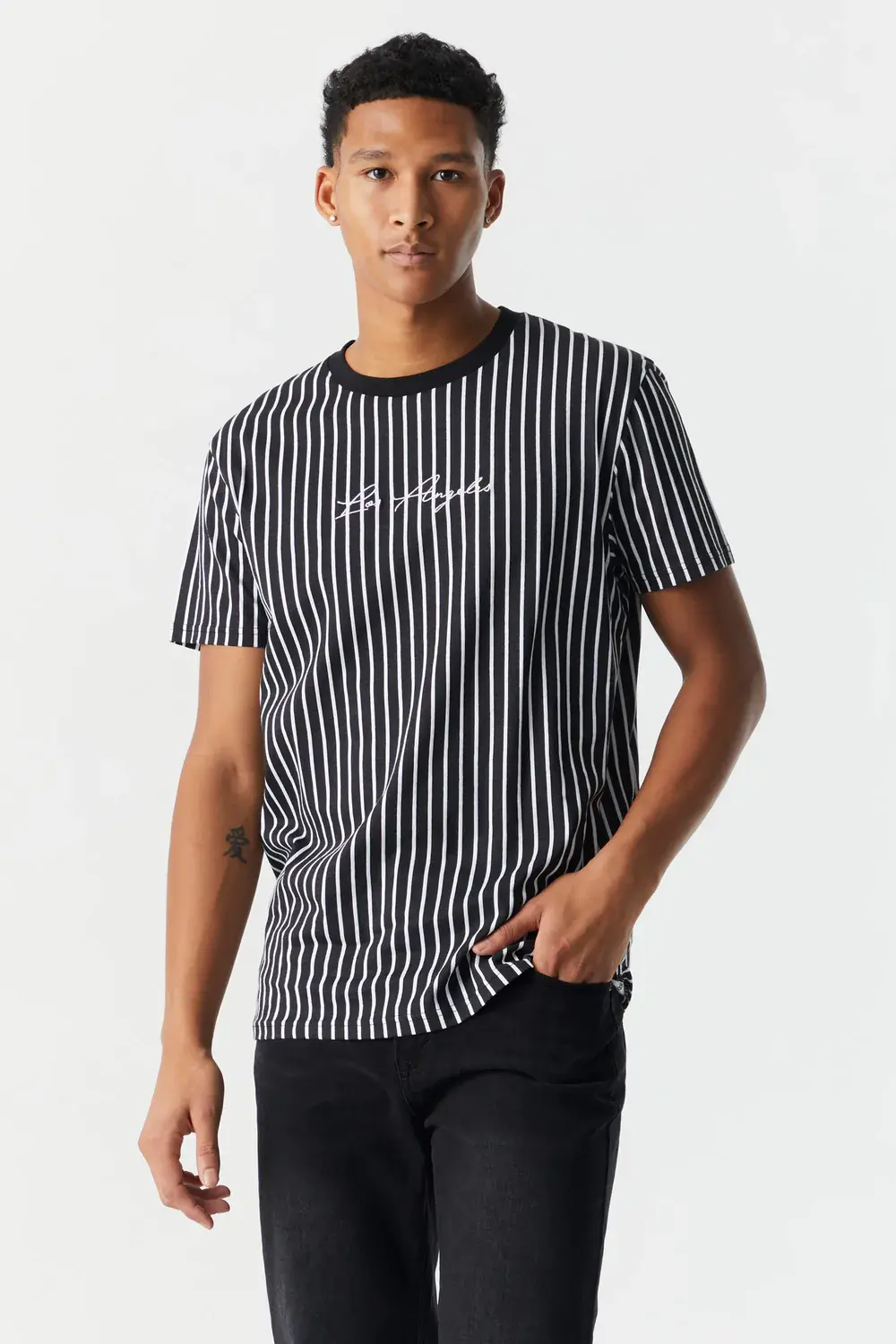 Camiseta De Rayas Verticales Los Angeles