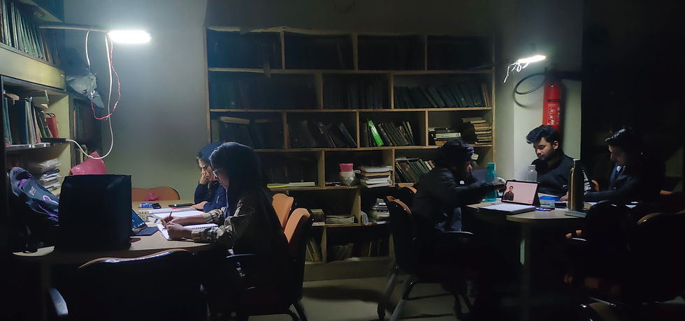 Women students are coming in lesser number due to electricity issue