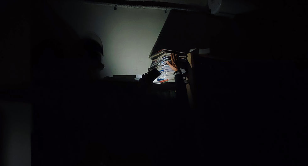 Electricity Cut in Hardayal Libraray