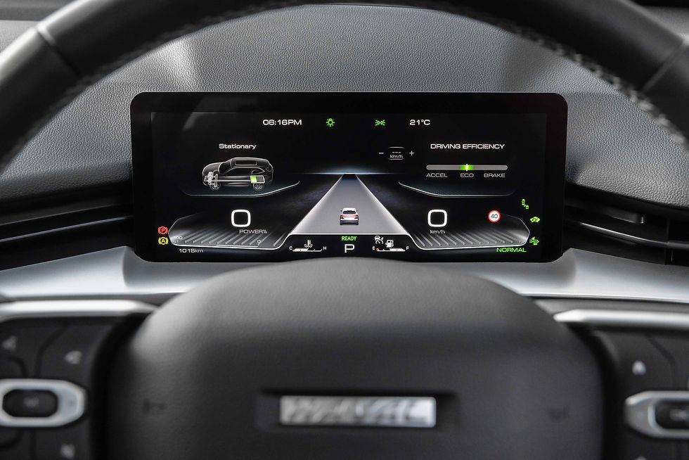 The H6 dash provides plenty of information for the driver