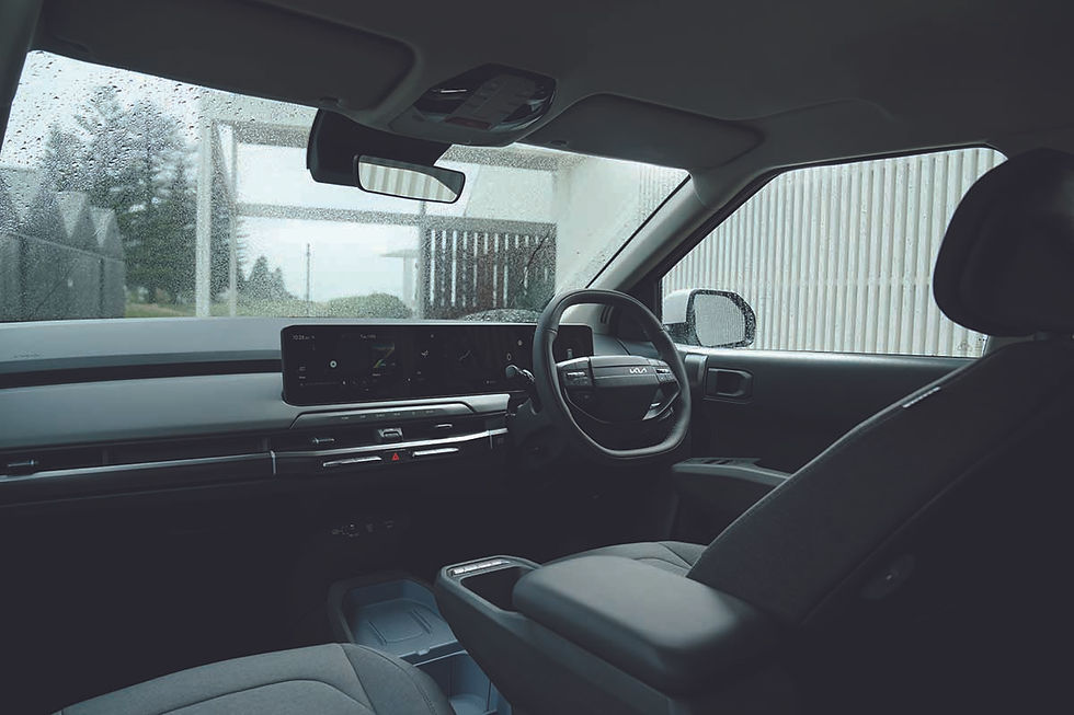 Flat and functional, the EV3 interior feels sterile, but this masks a solid and capable car that delivers on its promises