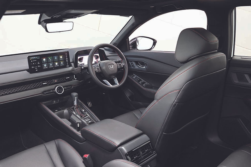 Inside, the Accord RS is a blend of luxury and sportiness, a perfect reflection of the car's nature