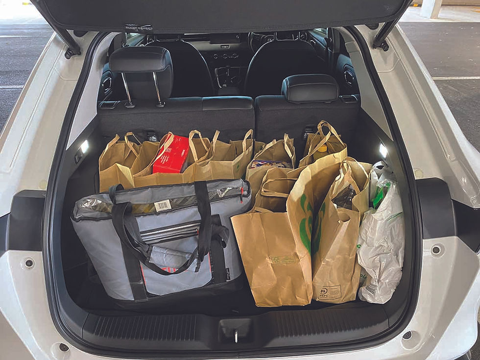 The HR-V holds a week's worth of groceries without impacting the passenger space